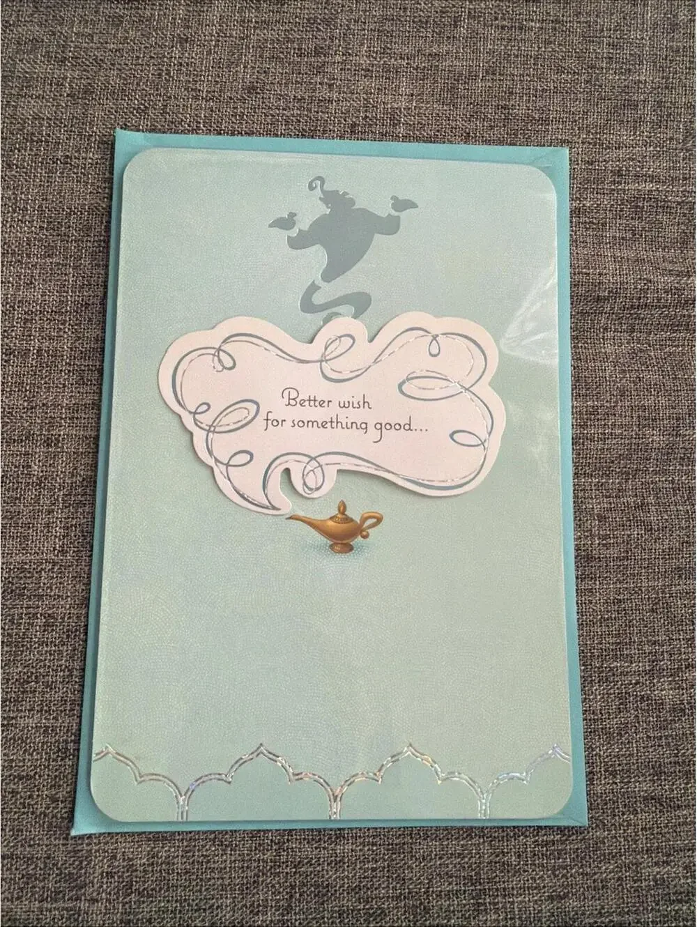 Hallmark Disney Birthday Greeting Card Aladdin Better Wish For Something Good